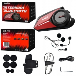 KADY K1 INTERKOM MOTOCYKLOWY BLUETOOTH  1200 METRÓW POLSKI LEKTOR