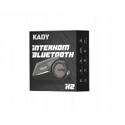 INTERKOM MOTOCYKLOWY KADY K2 BLUETOOTH + DO 6MOTO +MUSIC SHARING +LEKTOR PL