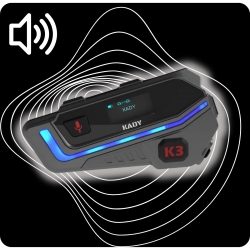 INTERKOM MOTOCYKLOWY BLUETOOTH KADY K3  RADIO FM DO 6 MOTO