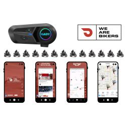 Interkom motocyklowy KADY L1 z Polskim Lektorem