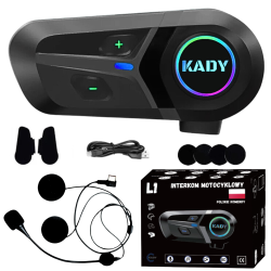 Interkom motocyklowy KADY L1 z Polskim Lektorem