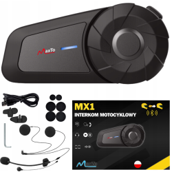 INTERKOM MOTOCYKLOWY BLUETOOTH MAXTO MX1