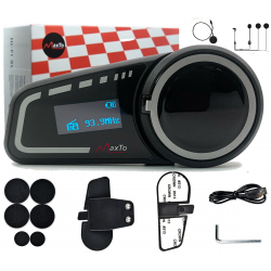 Interkom Motocyklowy MaxTo M2C Polski DO 6 KASKÓW LCD