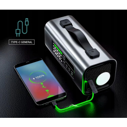Jump Starter Booster Kompresor Samochodowy Dmuchawa Powerbank