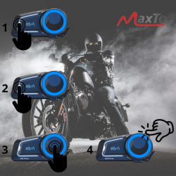 INTERKOM MOTOCYKLOWY MAXTO M6S SYSTEM MESH DO 8 MOTO