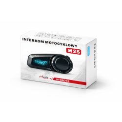 Interkom motocyklowy MAXTO M2S Bluetooth – komunikacja do 6 osób