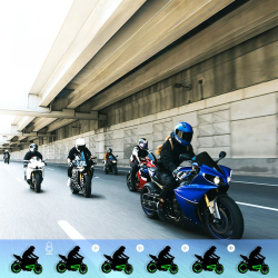 Interkom motocyklowy MAXTO M2S Bluetooth – komunikacja do 6 osób