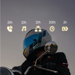 Interkom motocyklowy MAXTO M2S Bluetooth – komunikacja do 6 osób